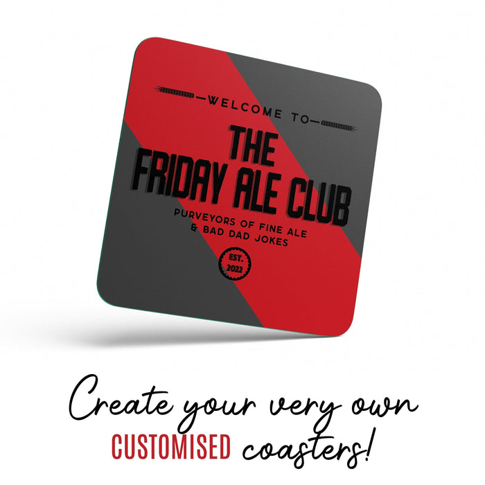 Complete Customised Bar Set - Bar Mat, Coasters & Bottle Opener