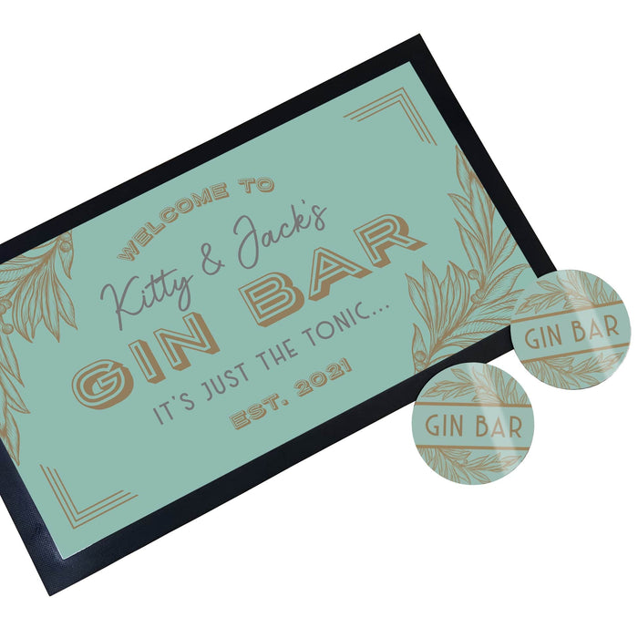 Personalised Gin Bar Accessory Set