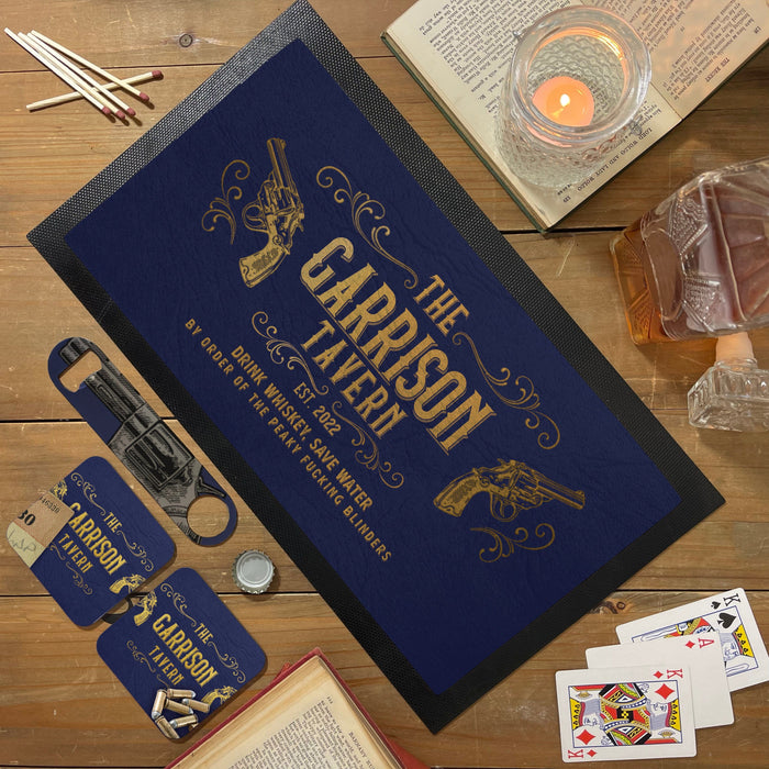 Garrison Tavern Peaky Blinders Themed Bar Mat Set