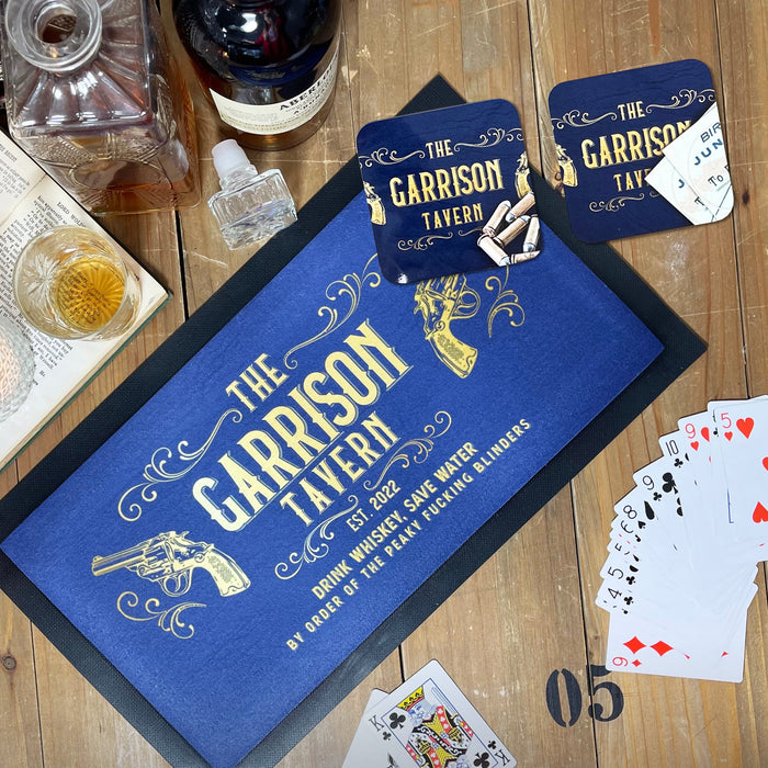 Garrison Tavern Peaky Blinders Themed Bar Mat Set