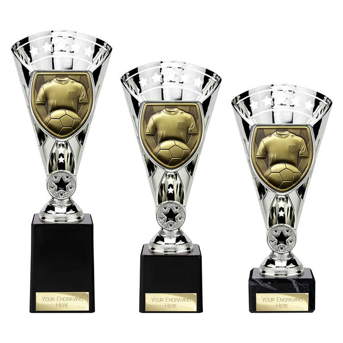Cobra Star Cup Football Shirt & Ball - Silver