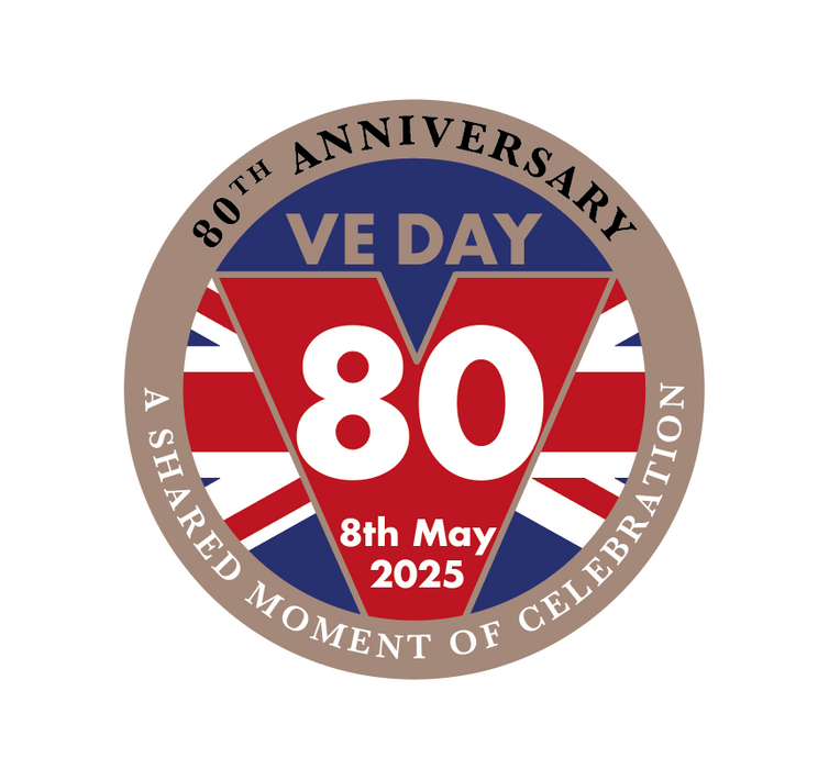 VE Day 80 Official Lapel Badge