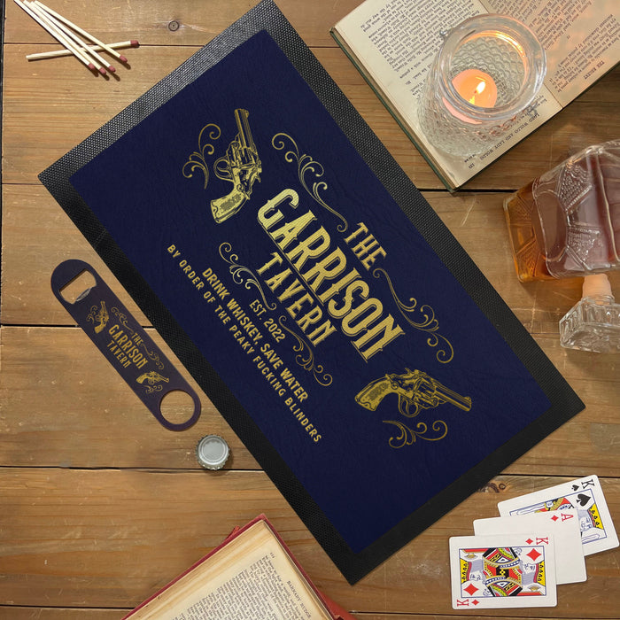 Garrison Tavern Peaky Blinders Themed Bar Mat Set