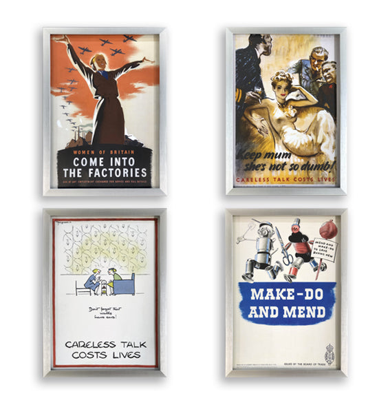 WW2 Iconic Posters Set of 4