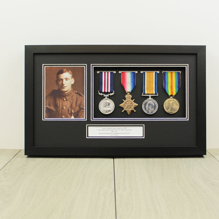 Frame for 4 Medals and a Photograph