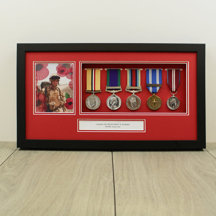 Frame for 5 Medals and a Photograph