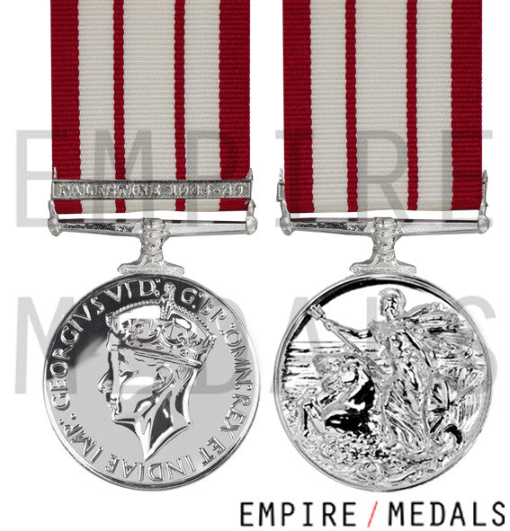 Naval General Service Medal 1915-1962 GVI Palestine 1936-1939