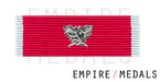 Obe Civilian Ribbon Brooch Bar with crossed leaves