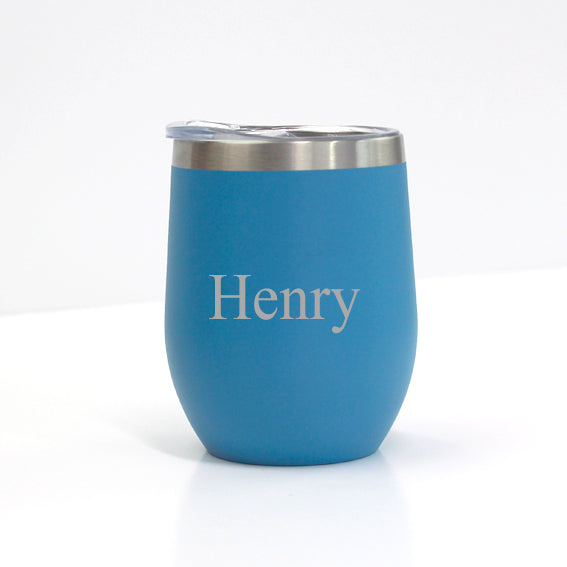 Personalised 350ml Thermal Mug - Light Blue