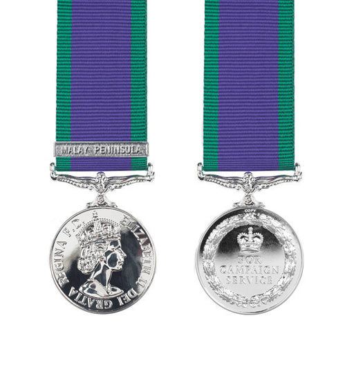 Miniature General Service Medal Malay Peninsula