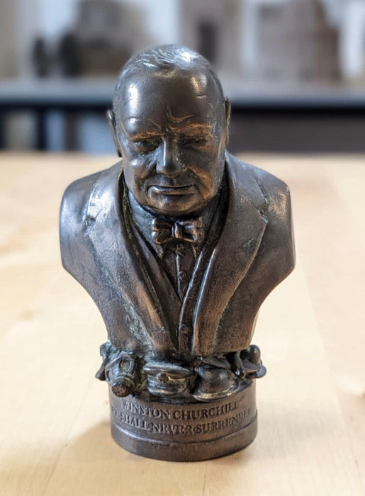 Bronze Gild Bust of Sir Winston Churchill